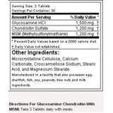 Glucosamine Chondroitin with MSM - 90 Таблетки - Feel You