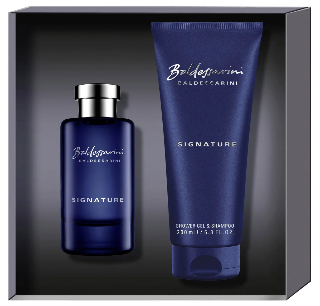 Set Baldessarini: Signature, Eau De Toilette, For Men, 50 ml + Signature, Cleansing & Refreshing, Shower Gel, For All Skin Types, 200 ml