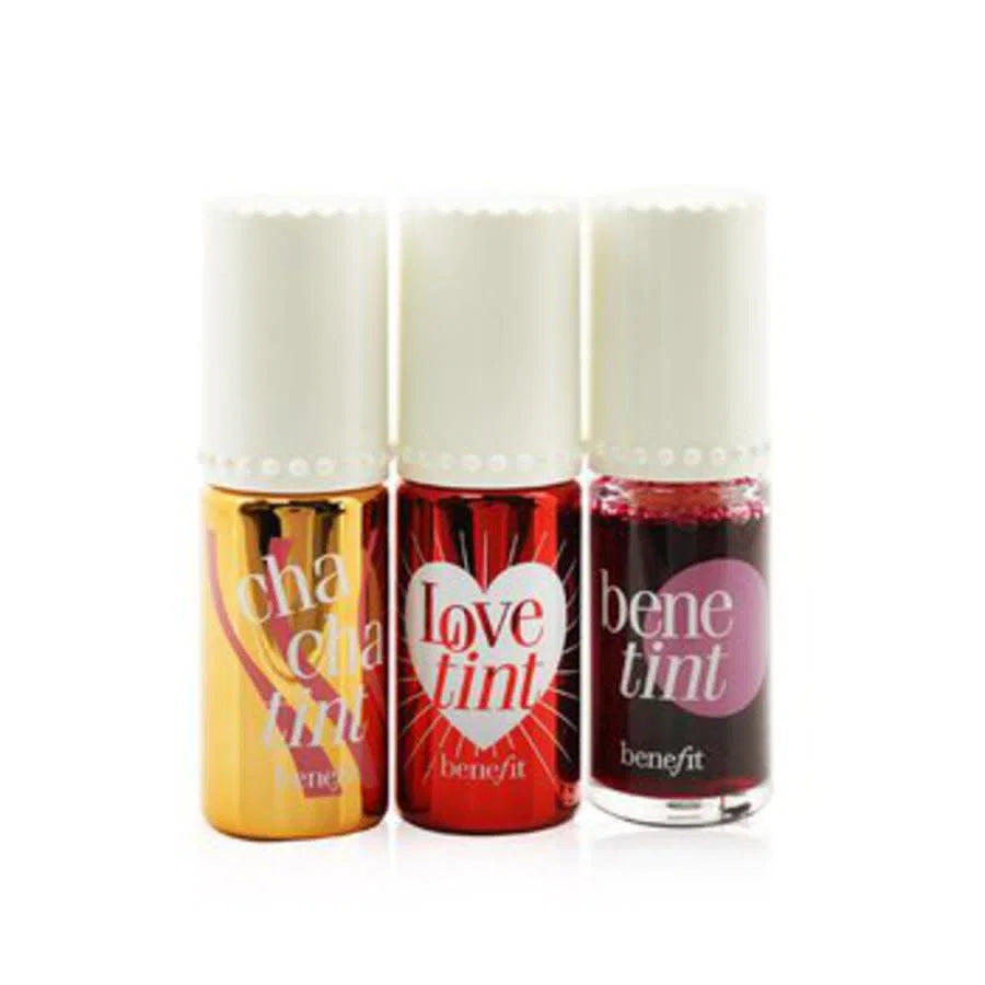 Set Benefit: Benetint, Lip & Cheek Balm 2-In-1, Rose-Tinted, 6 ml + Lovetint, Lip & Cheek Balm 2-In-1, Fiery Red, 6 ml + Chachatint, Lip & Cheek Balm 2-In-1, Mango, 6 ml
