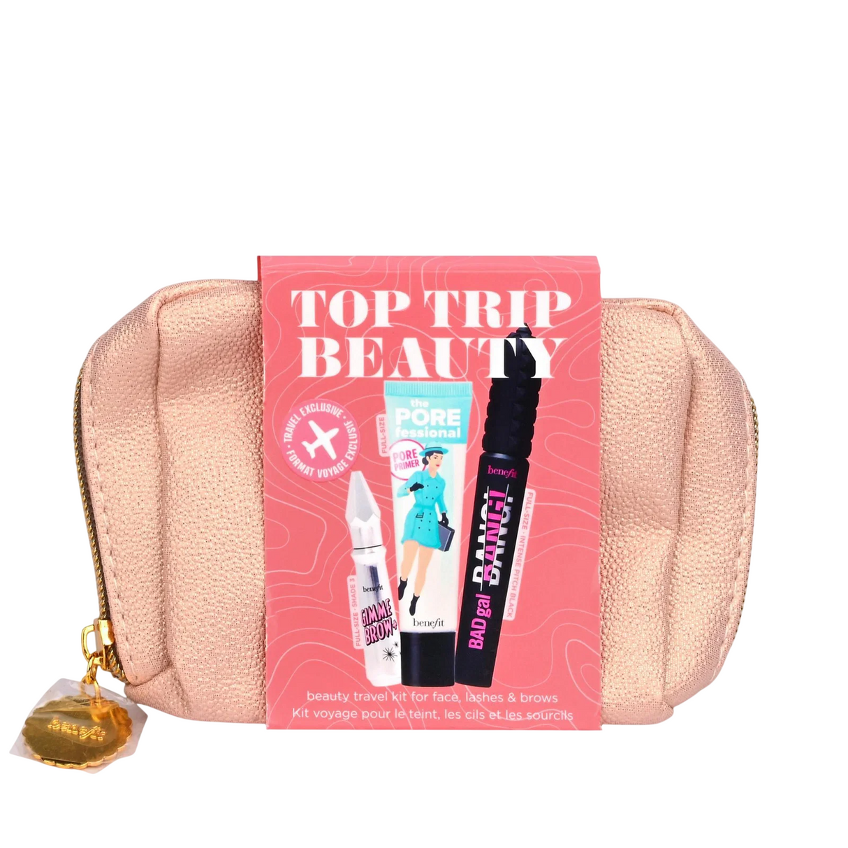 Set Benefit: The POREfessional, Smoother Skin, Matte Finish, Cream Primer, 22 ml + BadGal Bang, Volumizing, Mascara, Black, 8.5 ml + Gimme Brow+, Waterproof, Volumizing, Eyebrow Gel, 03, Neutral Light Brown, 3 g