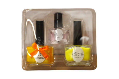 Set Ciate: Paint Pot, Top Coat, Nail Polish, Black Light, 5 ml + Paint Pot, Nail Polish, Neon Glitter, 10 g + Paint Pot, Nail Polish, Neon Orange, 13.5 ml - Feel You