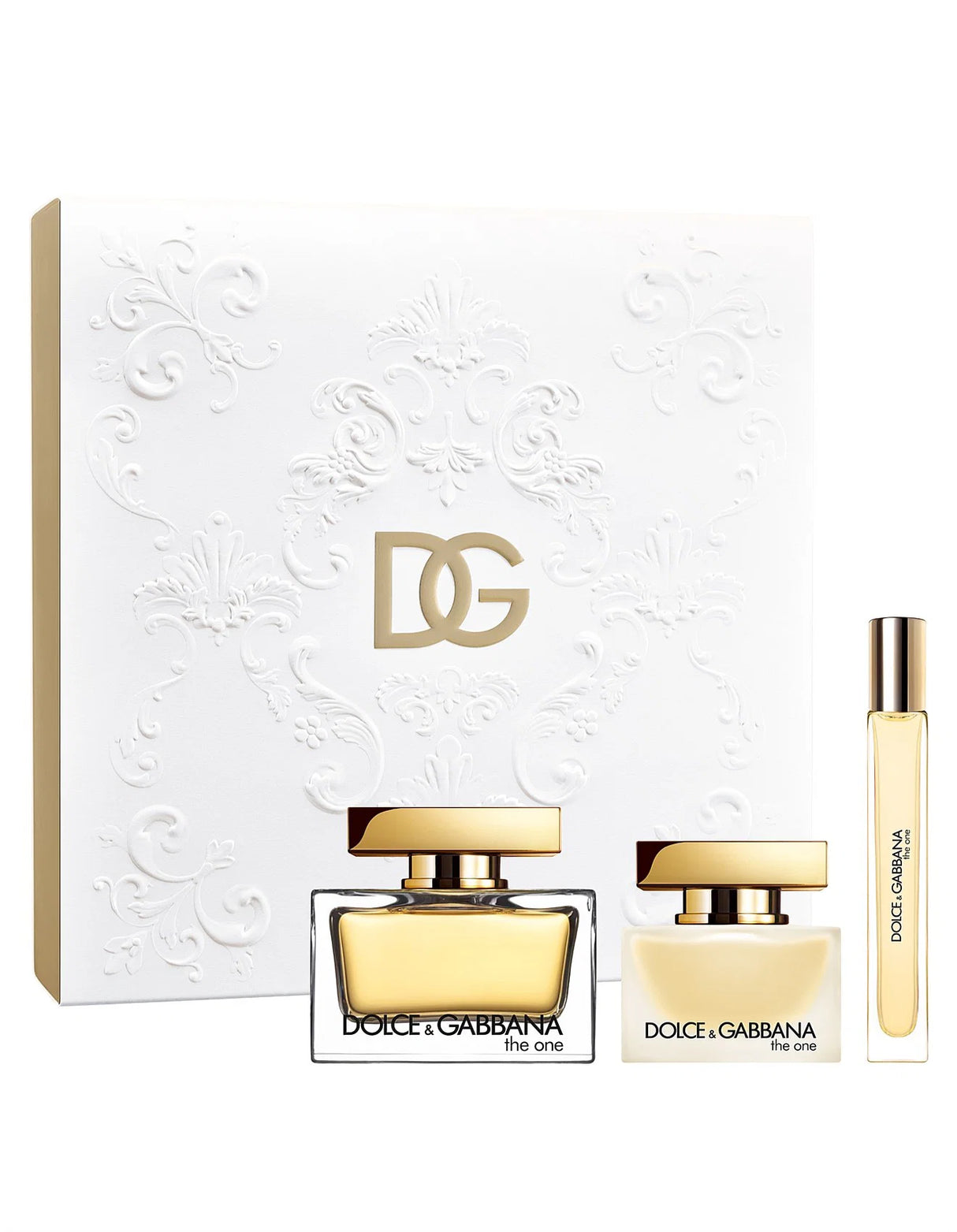 Set Dolce & Gabbana: The One, Eau De Parfum, For Women, 75 ml + The One, Hair Scented Mist, For Women, 30 ml + The One, Eau De Parfum, For Women, 10 ml