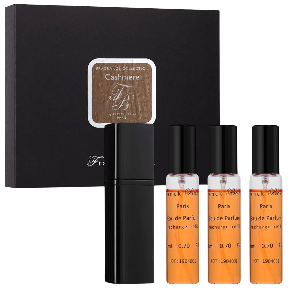 Set Franck Boclet: Cashmere, Eau De Parfum, Unisex, Refill, 3 pcs, 20 ml + Cashmere, Eau De Parfum, Unisex, Refillable, 20 ml