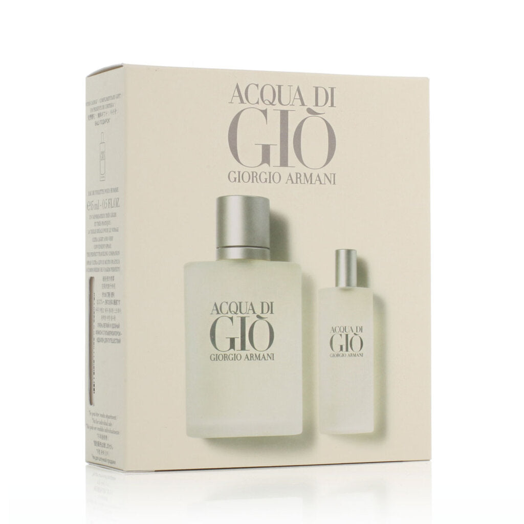 Set Giorgio Armani: Acqua di Gio, Eau De Toilette, For Men, 100 ml + Acqua di Gio, Eau De Toilette, For Men, 15 ml