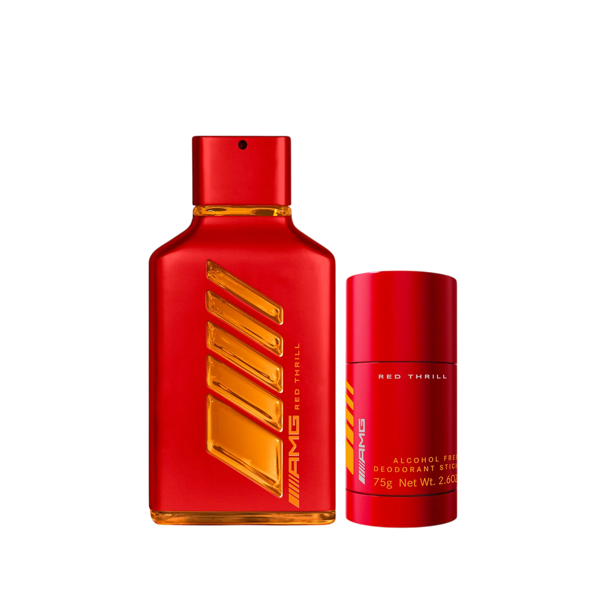 Set Mercedes-Benz: AMG Red Thrill, Eau De Parfum, For Men, 100 ml + AMG Red Thrill, Deodorant Stick, For Men, 75 g