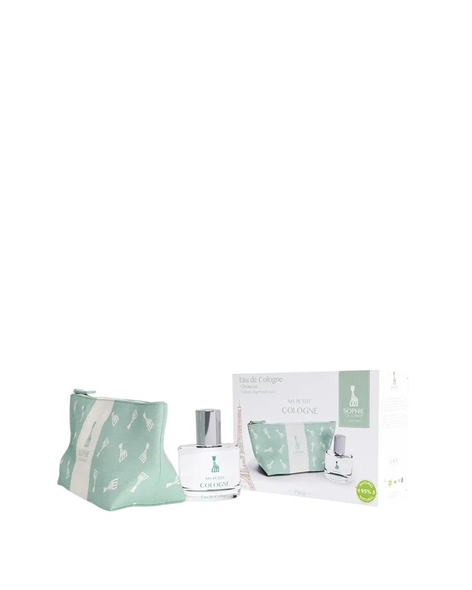 Set Sophie la Girafe: Ma Petite Cologne, Eau De Cologne, Unisex, 50 ml + Sophie La Girafe, Travel, GWP Textile Pouch, Light Blue