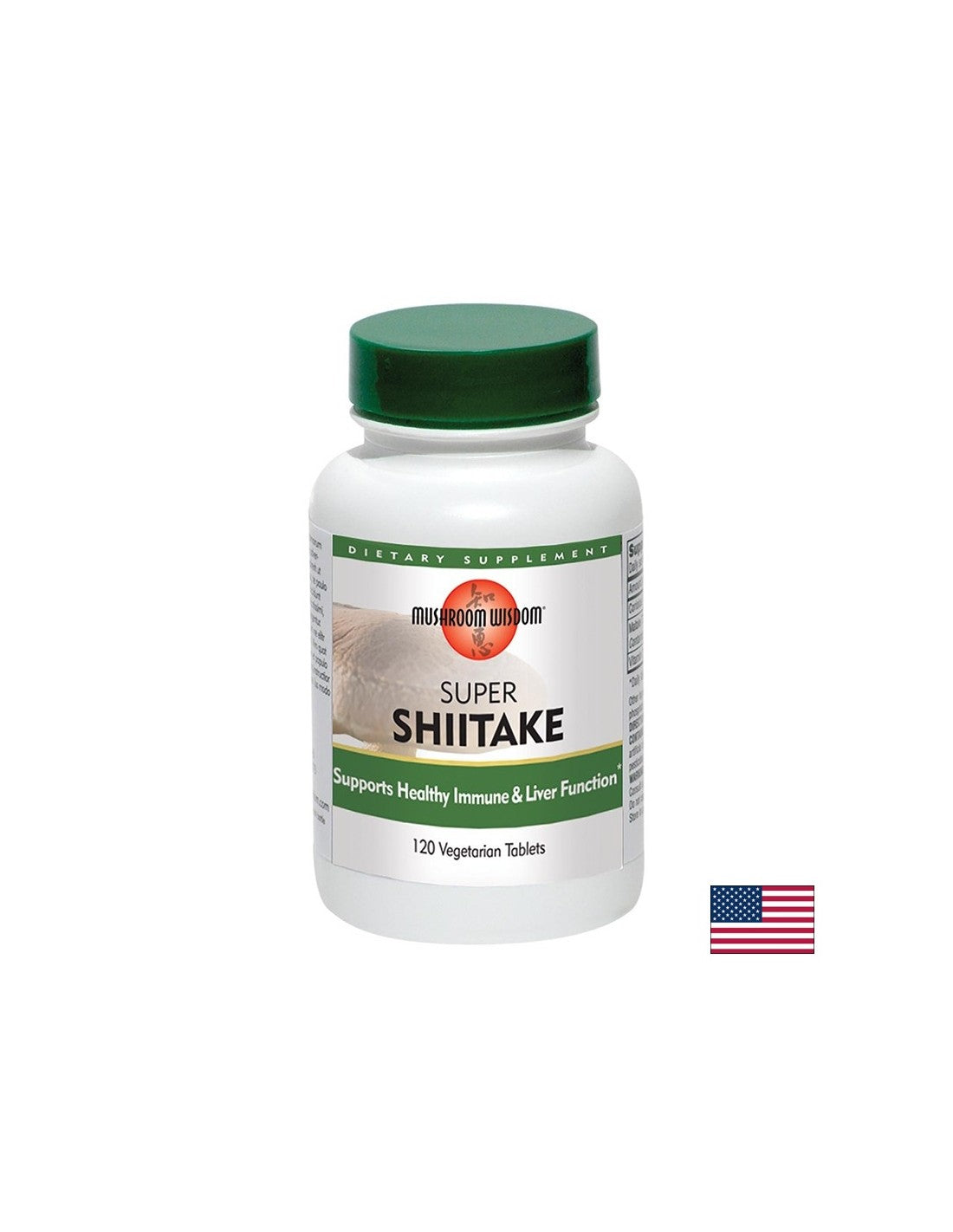 Super Shiitake – immune, heart and liver health, 1200 mg, 120 tablets