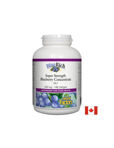Super Strength Blueberry Concentrate 36:1 500 mg - 180 Гел капсули - Feel You
