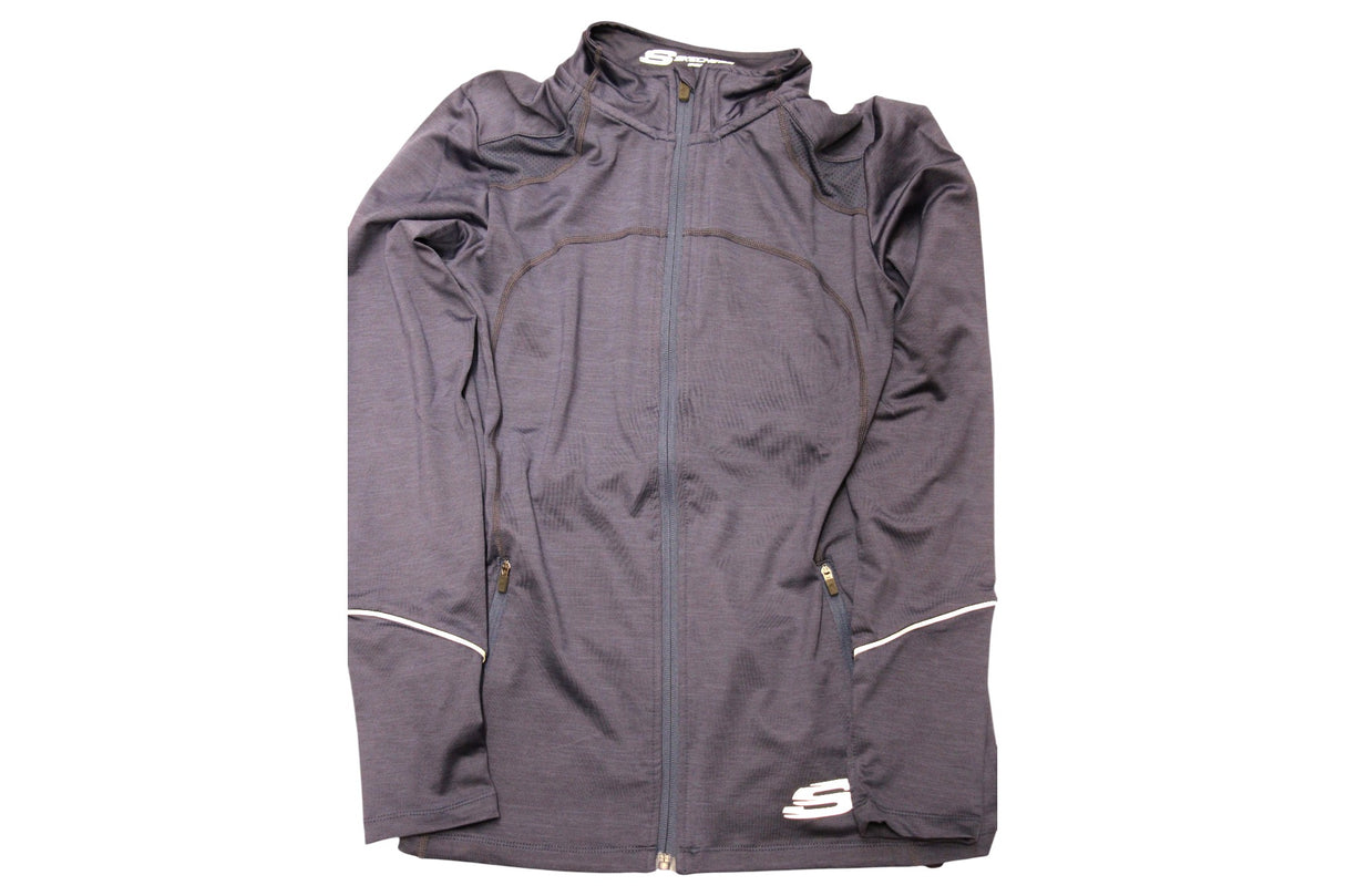 Skechers, Leia Mari, Sports Women Synthetic Jacket, Navy, Size 12 - Feel You