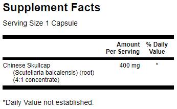 Full-Spectrum Chinese Skullcap 400 mg - 90 капсули - Feel You
