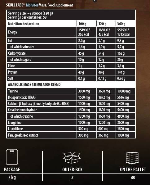 Monster Mass / High Protein Gainer - 7000 грама - Feel You