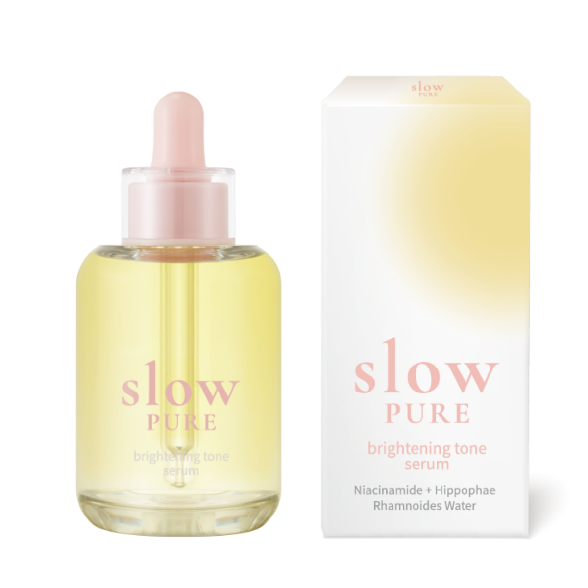 Slowpure, Brightening Tone, Brightening & Even Skin Tone, Day & Night, Serum, For Face, 50 ml