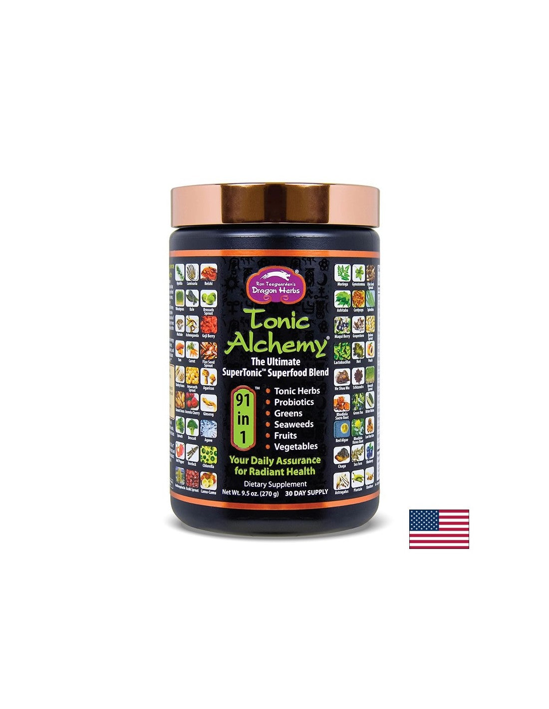 Смес от суперхрани за тонус и енергия - Tonic Alchemy, 270 g прах