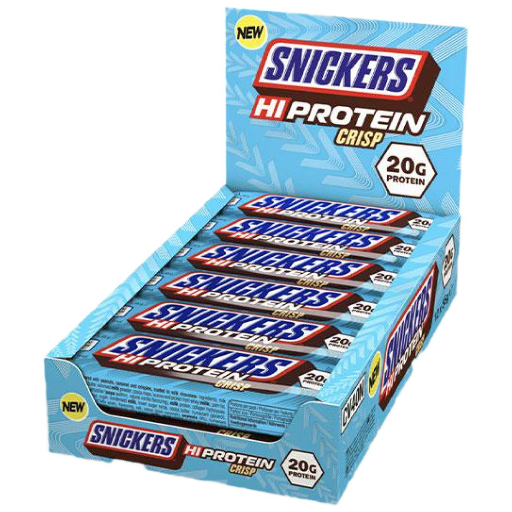 Snickers Crisp / Hi-Protein Bar - 12 x 57 грама
