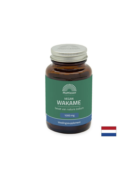 Щитовидна жлеза - Уакаме (водорасли),1000 mgх60 капсули Mattisson Healthstyle - Feel You