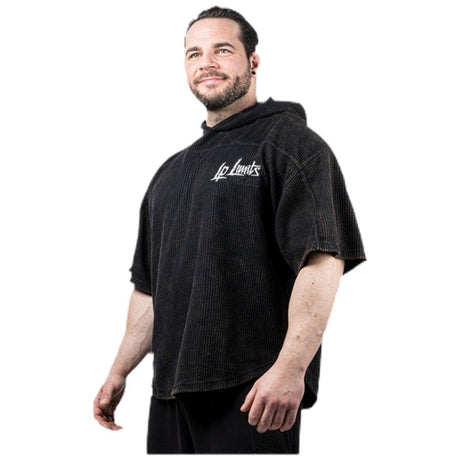 Legal Power Stone Wash Rag Top Hoodie ''Boston'' / Горнище с качулка / Черно - Black - Feel You