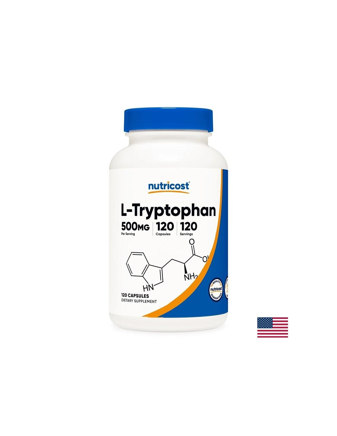 Стрес и безсъние - L-Триптофан, 500 mg х 120 капсули - Feel You