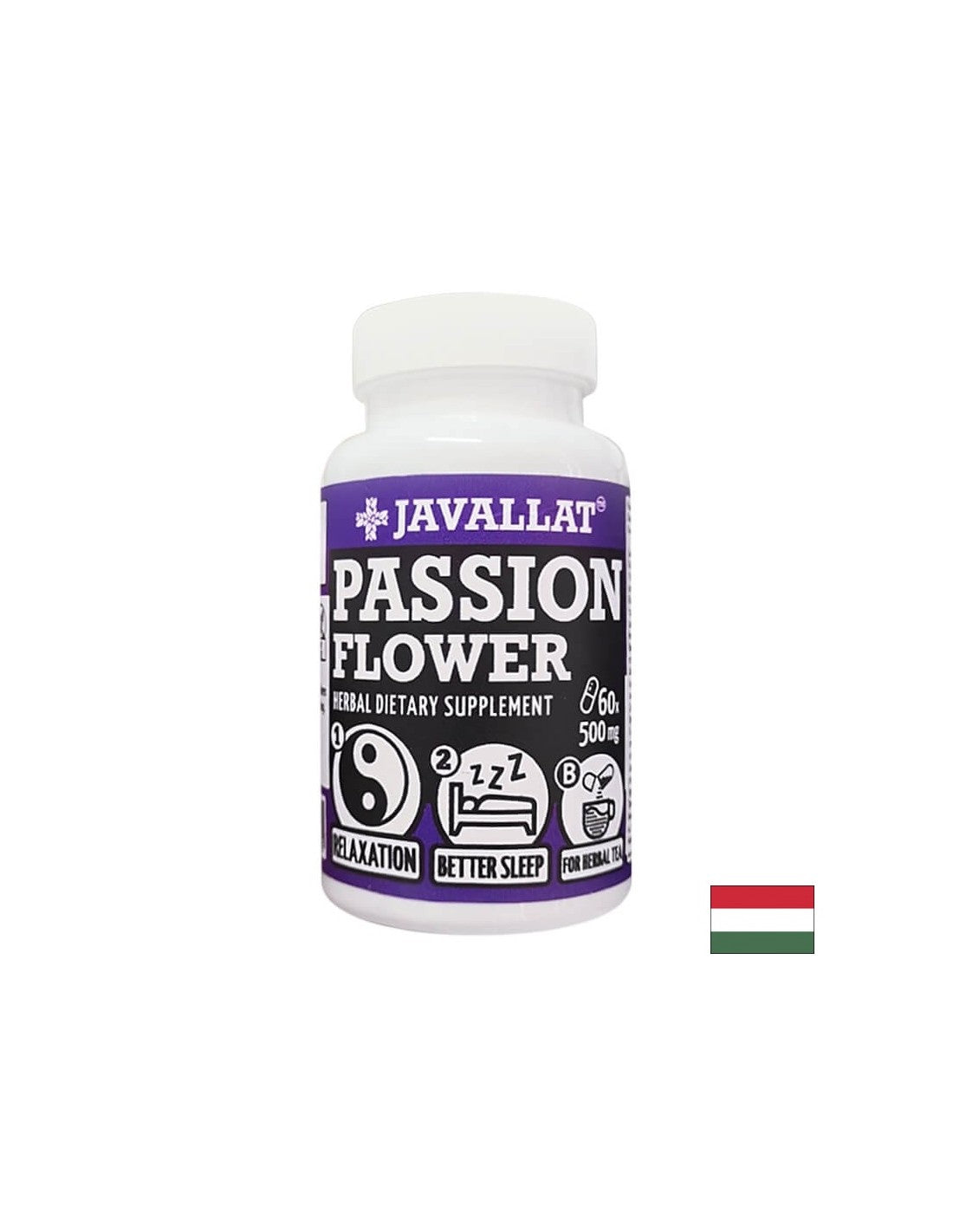 Stress and insomnia - Passionflower, 500 mg x 60 capsules