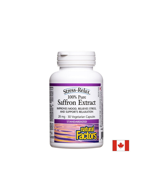 Стрес и депресия -  Шафран (стандартизиран екстракт), 28 mg х 30 V капсули Natural Factors - Feel You