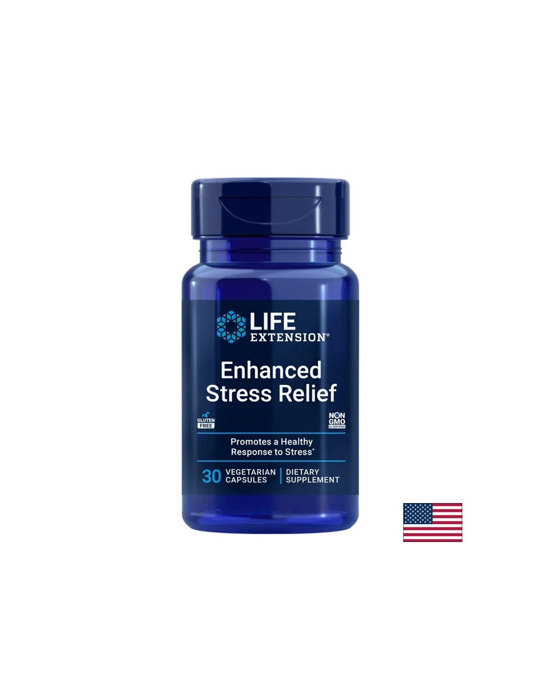 Stress and good mood - Lemon Balm + L-Theanine - Enchanced Stress Relief, 30 capsules
