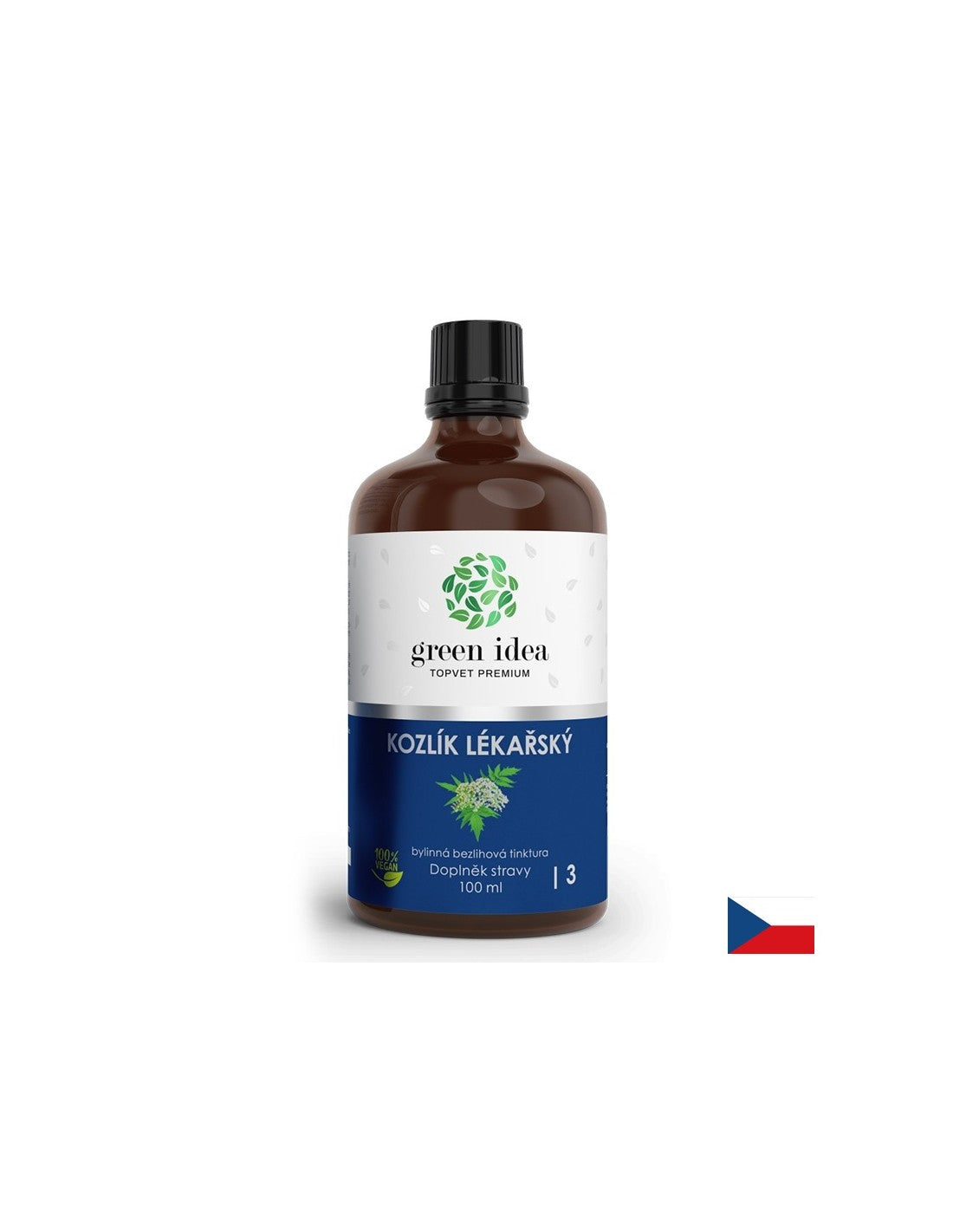 Stress and good mood - Valerian (root), 100 ml tincture (alcohol-free)