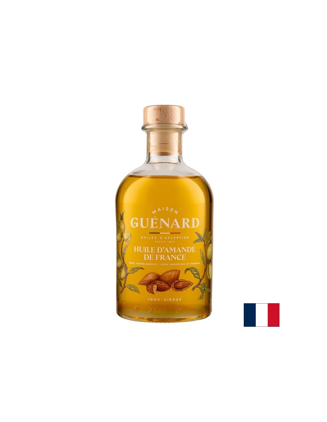 Cold pressed almond oil (France), 240 ml