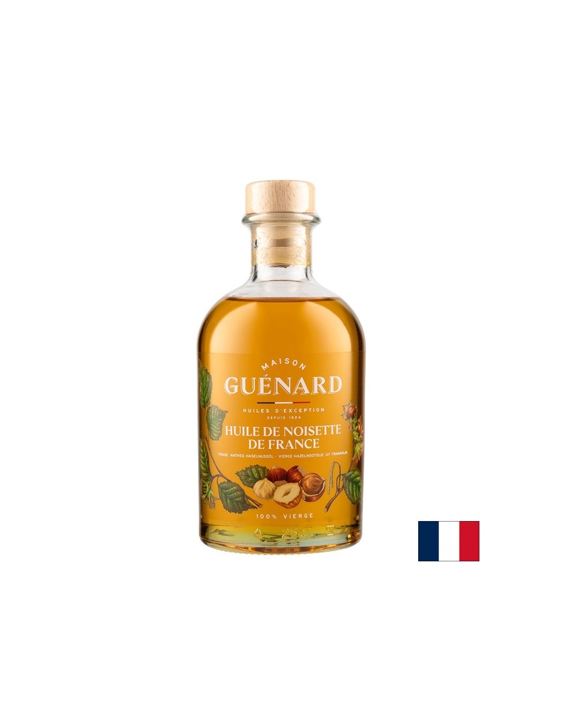 Студено пресовано масло от лешници (Франция), 240 ml