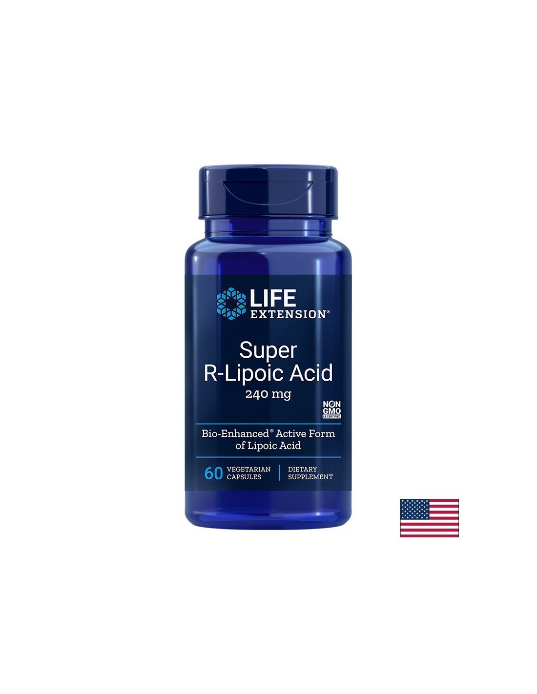 Super R-Lipoic Acid / Алфа-липоева киселина (R-форма) 240 mg х 60 капсули