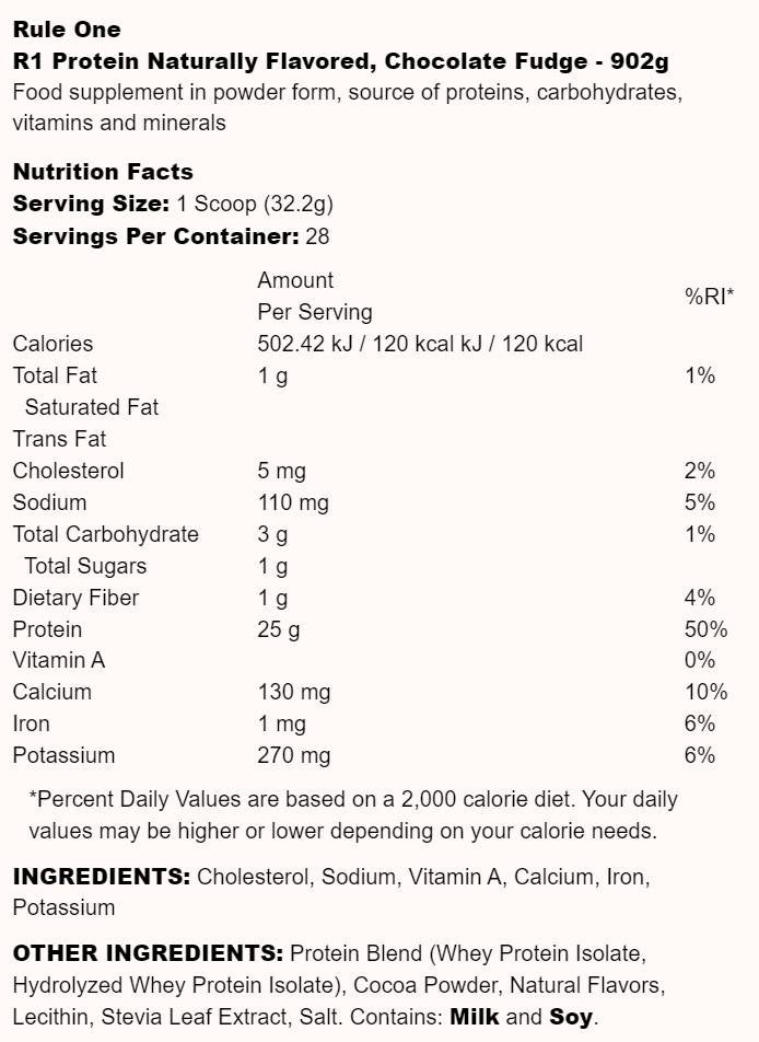 R1 Protein Naturally Flavored - 2240 грама - Feel You