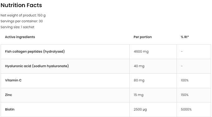 Marine Collagen & Hyaluronic Acid Powder | with Vitamin C - 200 грама - Feel You