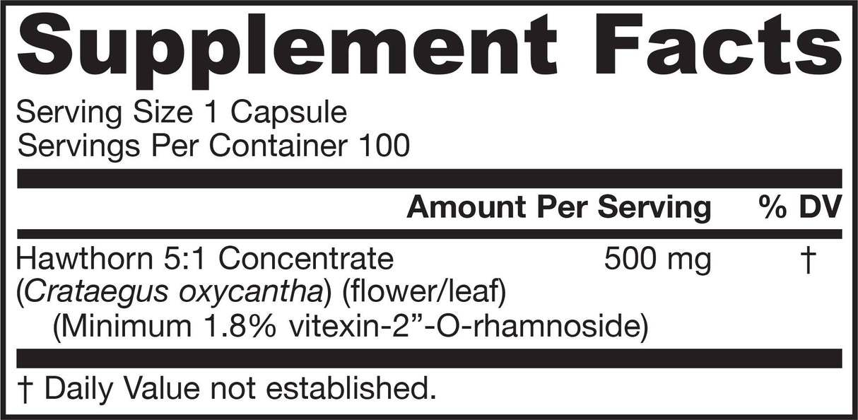 Hawthorn 500 mg 100 капсули - Feel You