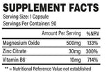 ZMA | Zinc, Magnesium & B6 - 90 капсули - Feel You