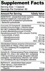 Berberine HCL 450 mg | with Curcumin & Cinnamon - 60 капсули - Feel You