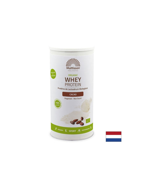 Суроватъчен протеин Organic, 450 g прах (с вкус на какао) - Feel You