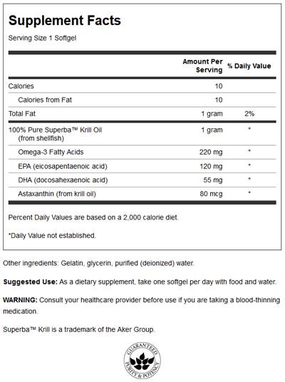 100% Pure Krill Oil 500 mg - 60 Гел капсули - Feel You