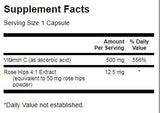Vitamin C with Rose Hips 500 mg - 250 капсули - Feel You