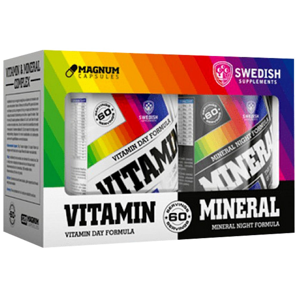 Vitamin Day Formula & Mineral Night Formula Complex - 2 x 120 капсули - Feel You