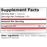 100% PURE SYNEPHRINE 33 МГ - 100 Капсули