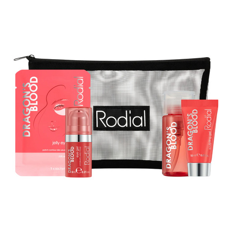 Little Luxuries Kit Set Rodial: Dragon's Blood, Purifying, Micellar Water, For All Skin Types, 100 ml + Dragon's Blood, Refreshes & Hydrates, Eye Gel, 15 ml + Dragon's Blood, Sculpting, Gel, For Face, 15 ml + Dragon's Blood, Hydrating, Eye Patch, 3 g - Feel You