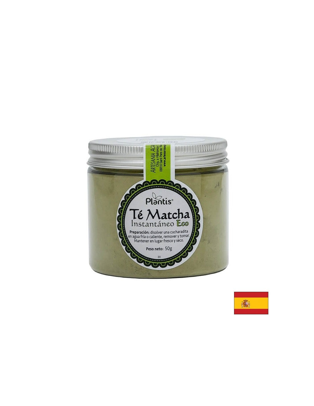 Инстантен чай на прах от био матча – метаболизъм и енергия - Té Matcha Instantáneo Eco Plantis®, 50 g прах - Feel You