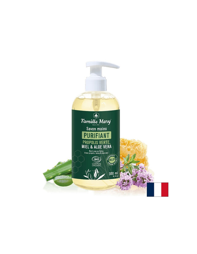 Teчен сапун за ръце със зелен прополис, мед и алое вера, 300 ml - Feel You