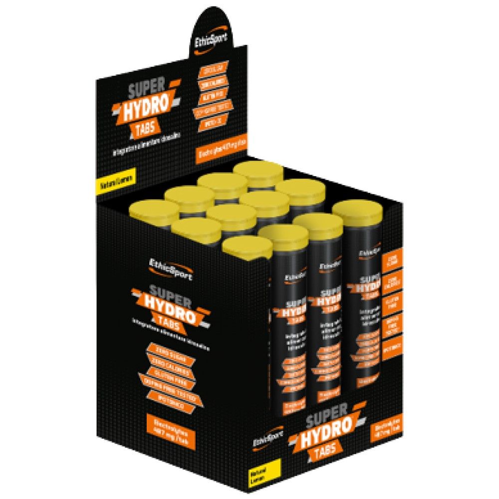 SUPER HYDRO TABS | Isotonic Effervescent Tabs - 12 x 20 разтворими таблетки - Feel You