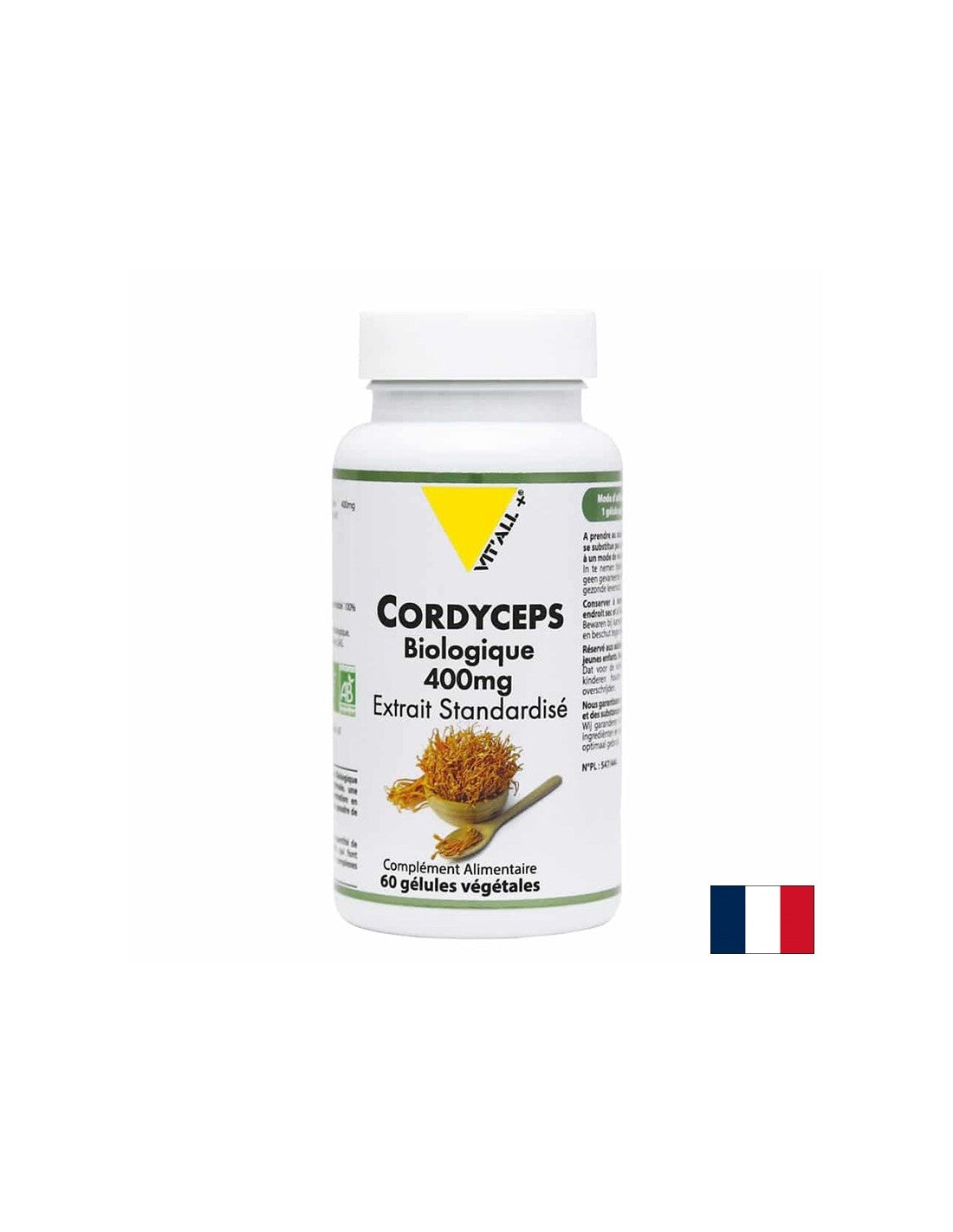Tone and energy - Cordyceps, 400 mg x 60 capsules