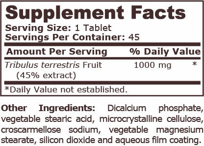 TRIBULUS TERRESTRIS 1000 МГ - 45 Таблетки