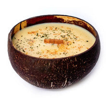 Tropikalia - Svíčka v kokosu - vůně Thajská Limetka a mango