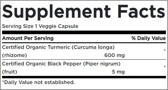 Turmeric & Black Pepper - 60 капсули - Feel You
