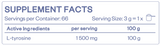 HS LABS - TYROSINE POWDER - UNFLAVORED - 210 g