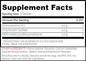 Glucosamine Chondroitin with MSM - 180 Таблетки - Feel You
