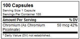 Chromium Picolinate 50 mcg - 100 капсули - Feel You