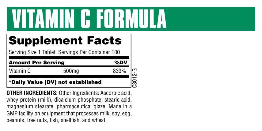 Vitamin C Formula 500 mg 100 Таблетки - Feel You